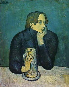  bar - Porträt Jaime Sabartes Le Bock 1901 Pablo Picasso